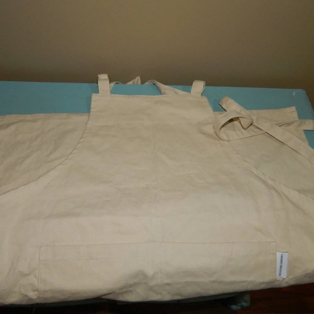 Williams Sonoma Classic Adult Apron Cream/Yellow (U-39)